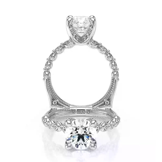 Verragio Vanguard 14k Gold Round Diamond Engagement Ring