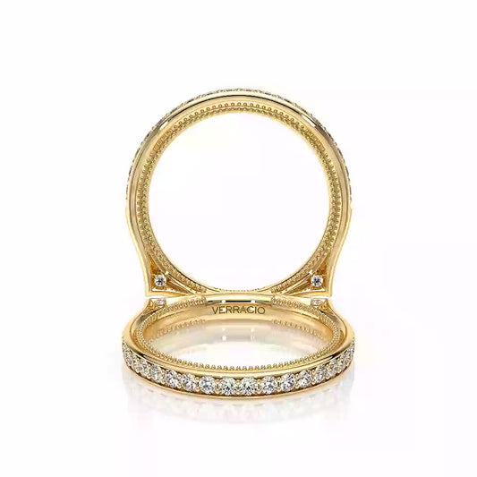 Verragio Vanguard 14k Diamond Wedding Band with Euroshank