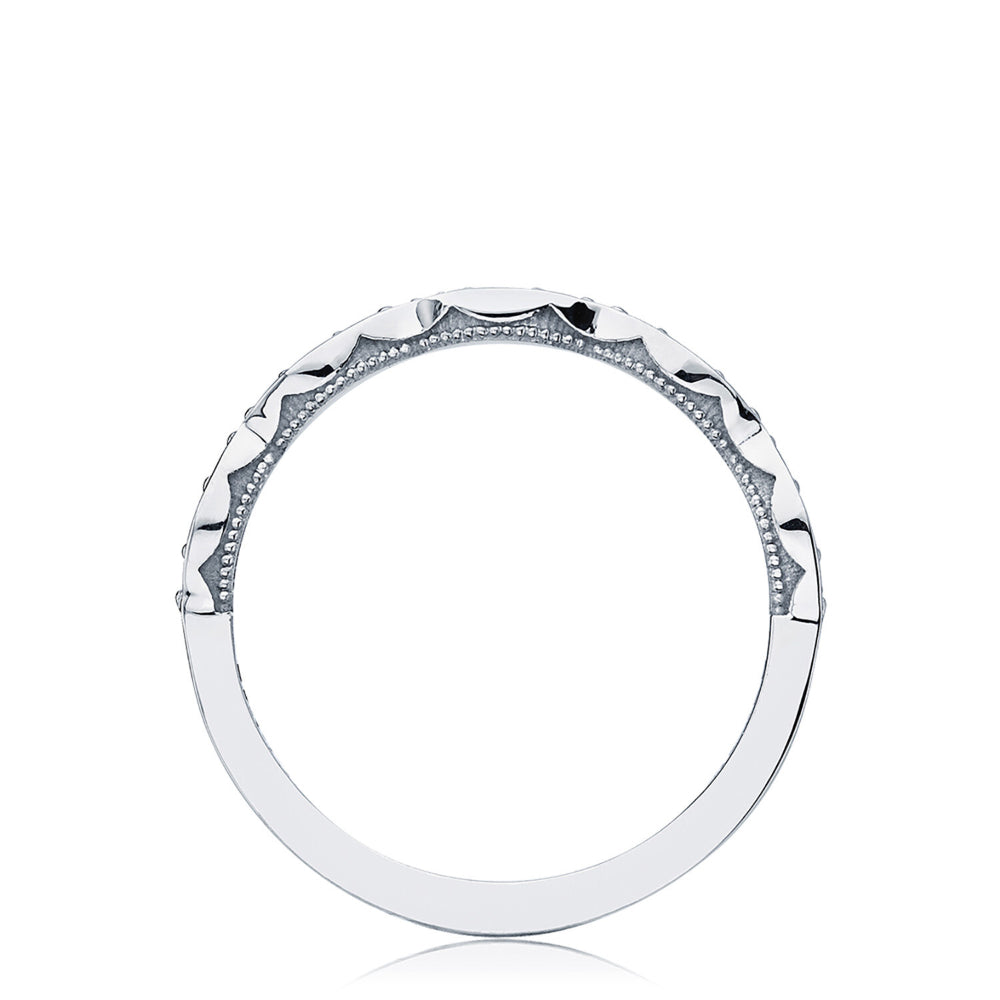 Tacori 18k Gold Sculpted Crescent Marquise Design Wedding Band