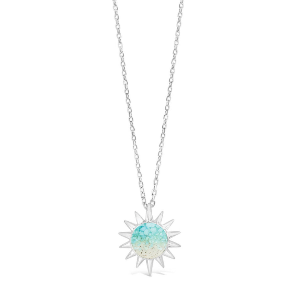 Dune The Sun Necklace - Short - Turquoise Gradient