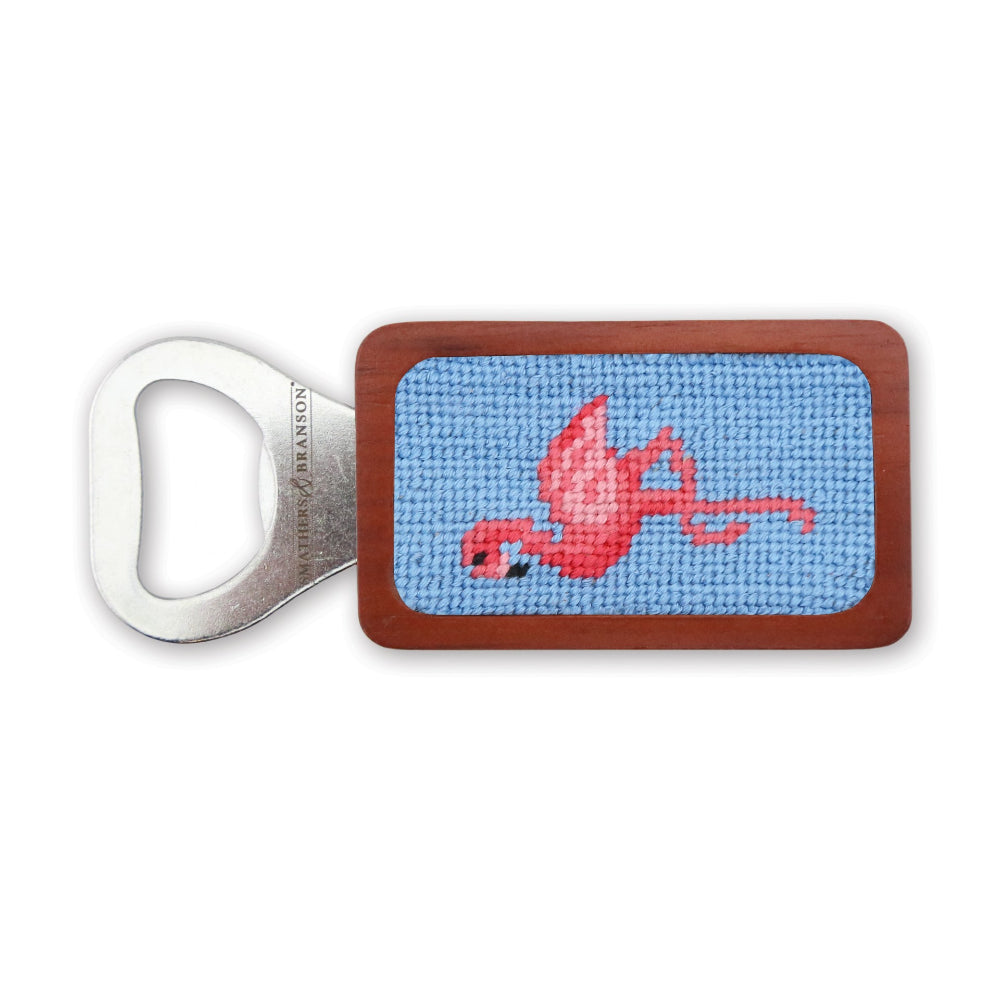 Smathers & Branson Flamingo Bottle Opener-Light Blue