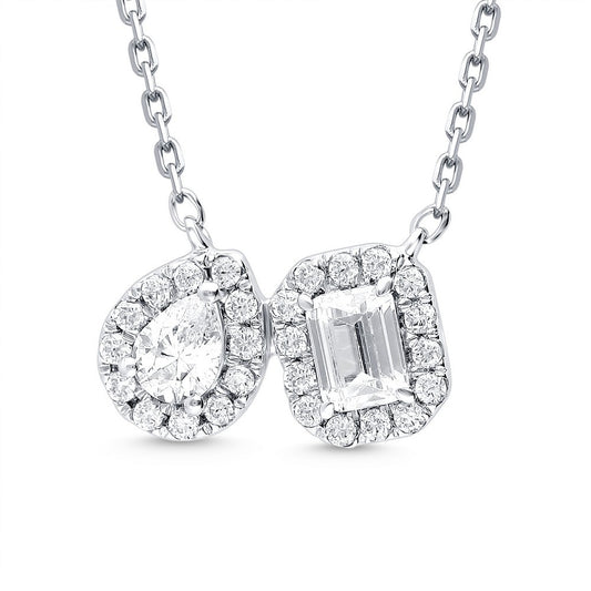 14k Gold Diamond Pendant Necklace