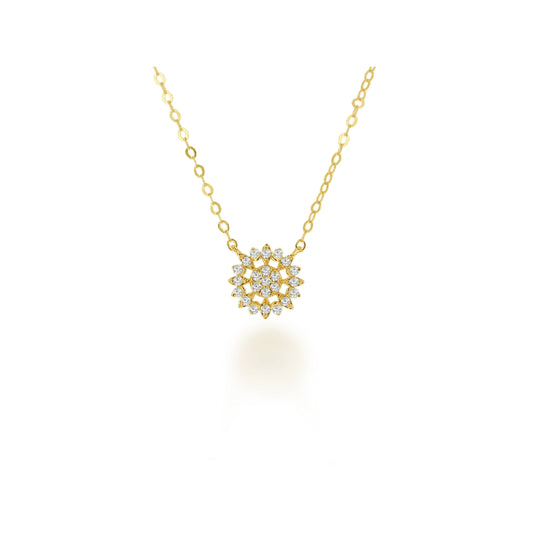 Rachel Reid 14k Diamond Pendant Necklace