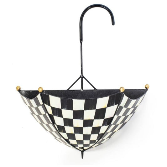 MacKenzie-Childs Courtly Check Umbrella Wall Planter