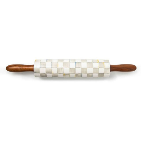 MacKenzie-Childs Sterling Check Rolling Pin