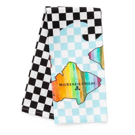MacKenzie-Childs Rainbow Fish Dish Towel