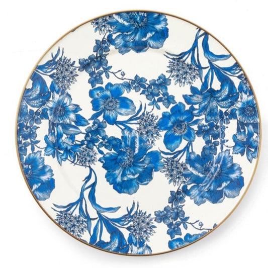 MacKenzie-Childs English Garden Enamel Charger/Plate - Royal