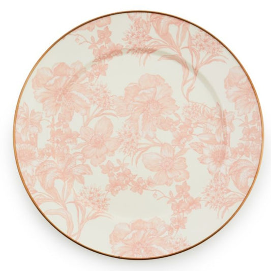 MacKenzie-Childs English Garden Enamel Charger/Plate - Rosy