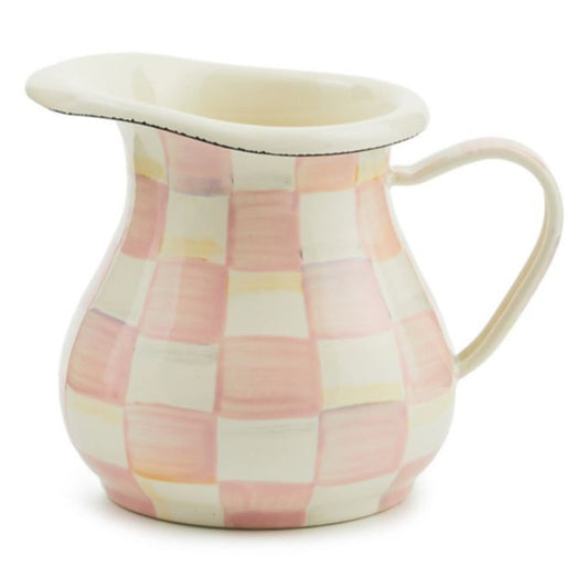 MacKenzie-Childs Rosy Check Enamel Creamer
