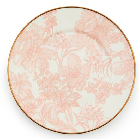 MacKenzie-Childs English Garden Enamel Salad/Dessert Plate - Rosy