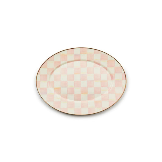 MacKenzie-Childs Rosy Check Oval Platter