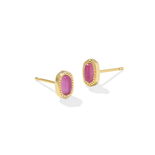 Kendra Scott Mini Ellie Stud Earrings - Gold Azalea Illusion