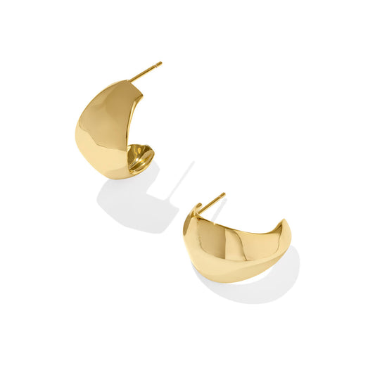Kendra Scott Krista Metal Hoop Earrings - Gold