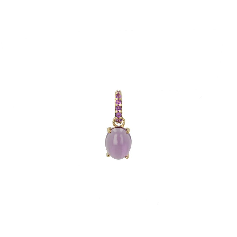 Rachel Reid 14k Gold Amethyst Charm