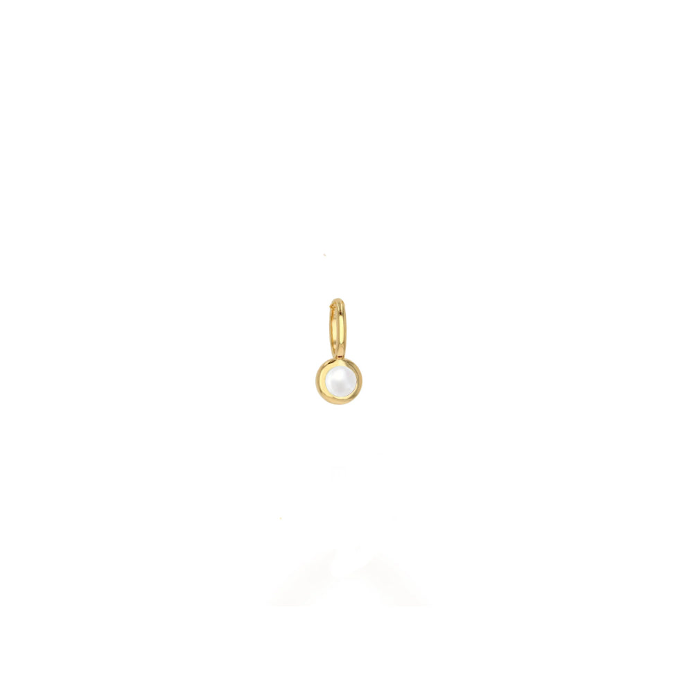 Rachel Reid 14k Gold Pearl Birthstone Charm