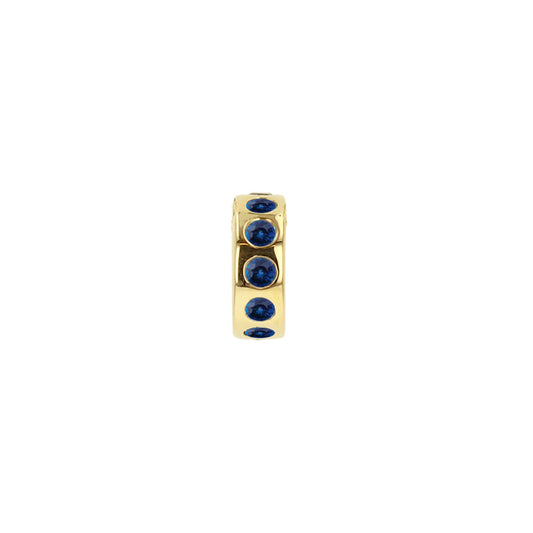 Rachel Reid 14k Mini Sapphire Wheel Charm