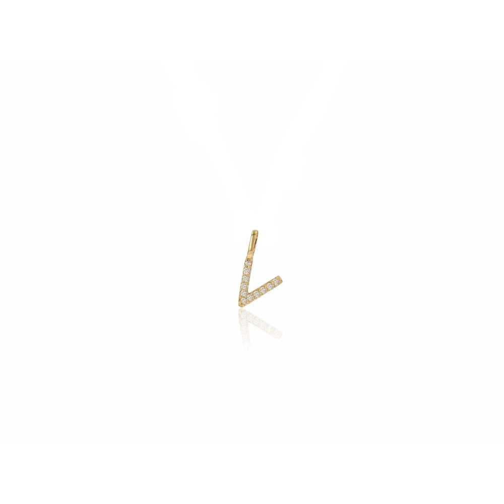 Rachel Reid 14k Diamond Letter Charm