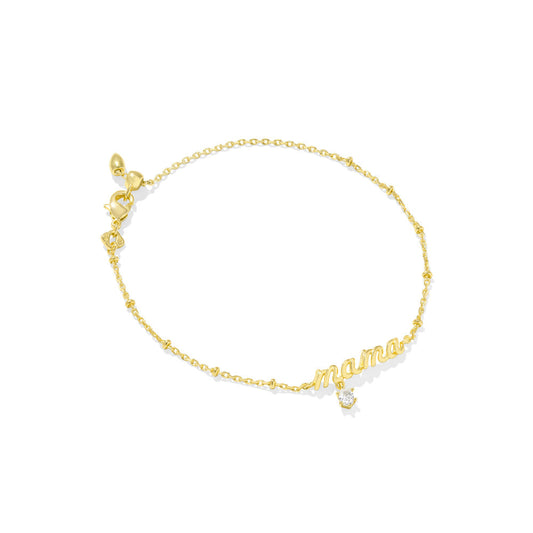 Kendra Scott Mama Crystal Delicate Chain Bracelet