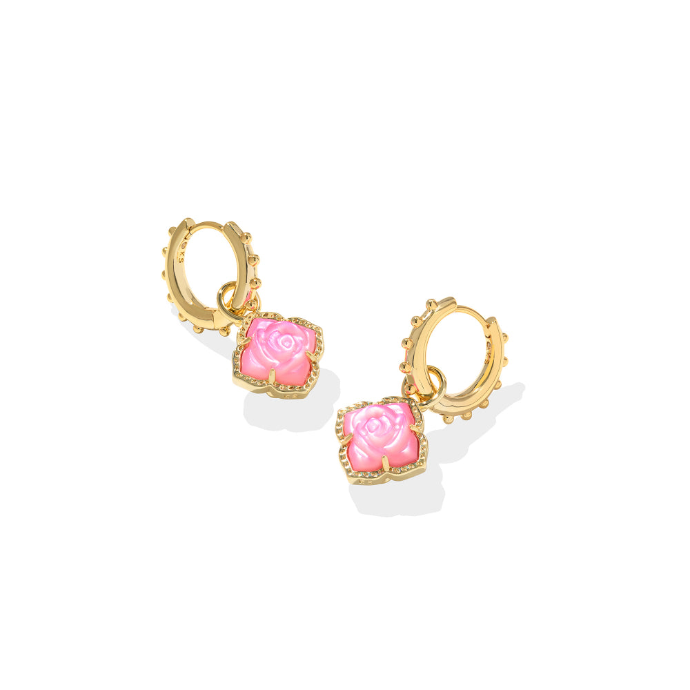 Kendra Scott Gold Mallory Rose Huggie Earrings