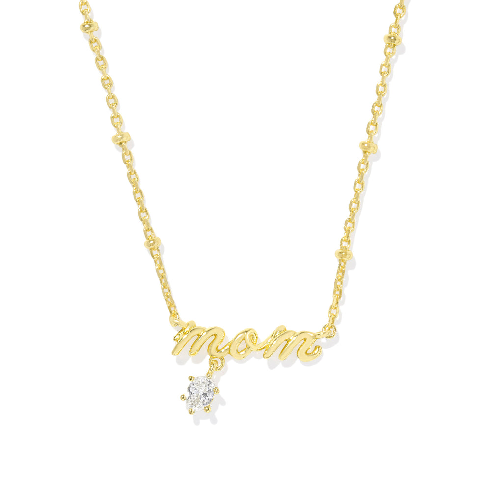 Kendra Scott Mom Crystal Short Pendant Necklace