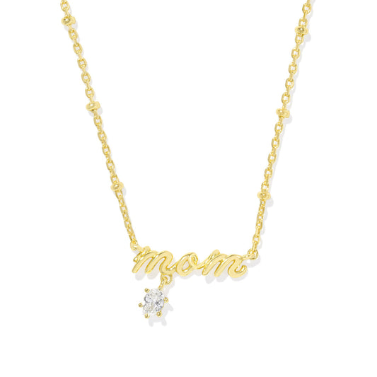 Kendra Scott Mom Crystal Short Pendant Necklace