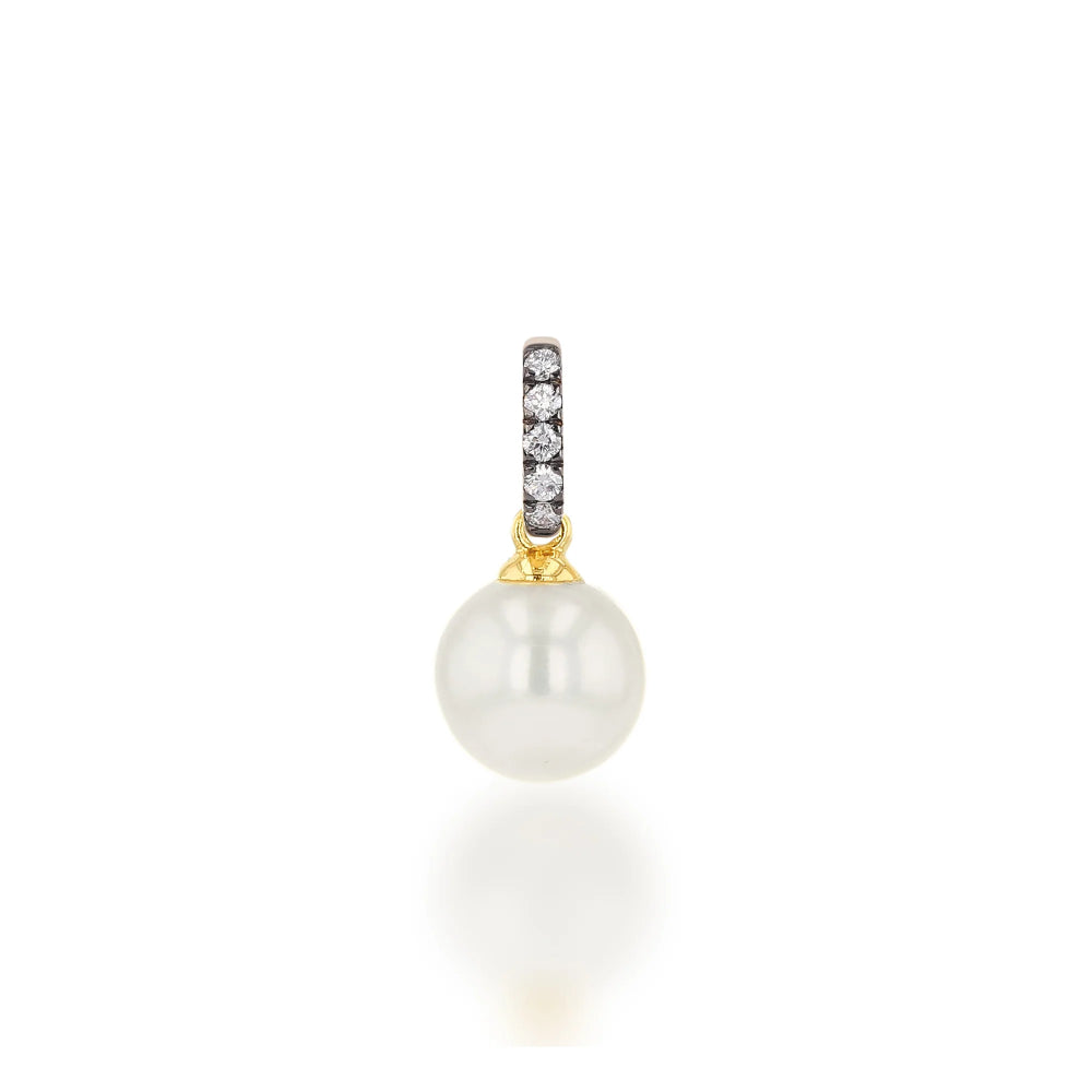 Rachel Reid 14k Pearl Gemstone Charm