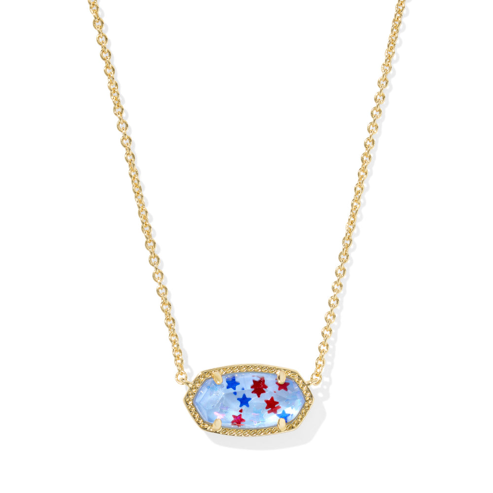 Kendra Scott Elisa Necklace - Red White & Blue Illusion