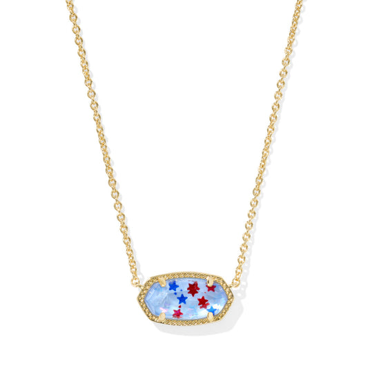 Kendra Scott Elisa Necklace - Red White & Blue Illusion
