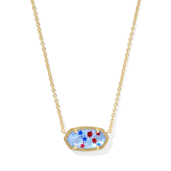 Kendra Scott Elisa Necklace - Red White & Blue Illusion – Smyth