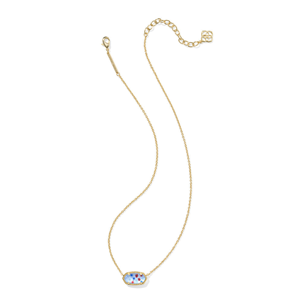Kendra Scott Elisa Necklace - Red White & Blue Illusion