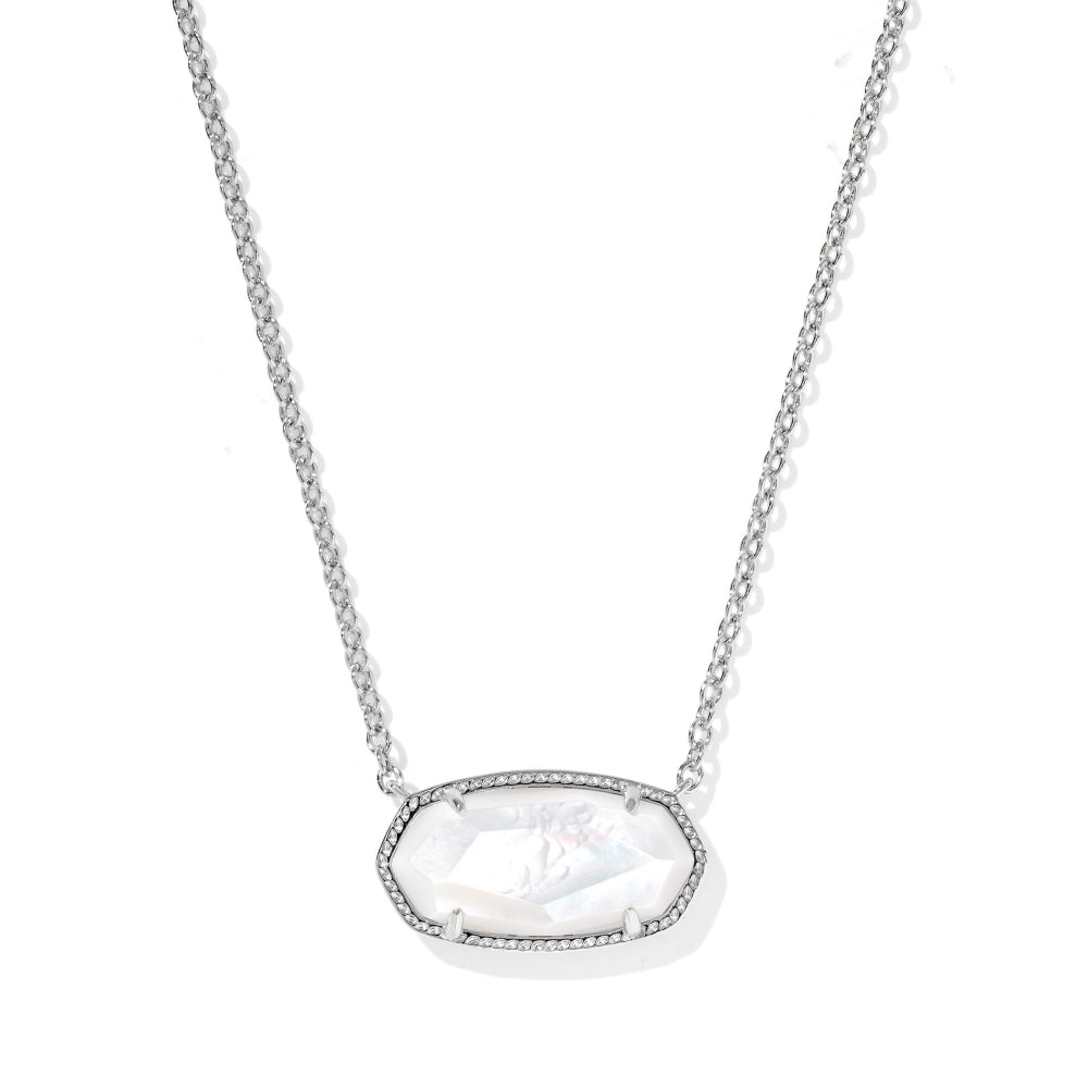 Kendra Scott Silver Elisa Statement Short Pendant Necklace