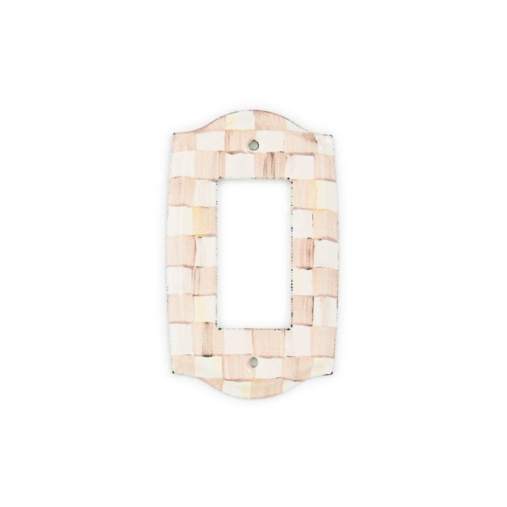 MacKenzie-Childs Mocha Check Switch Plates