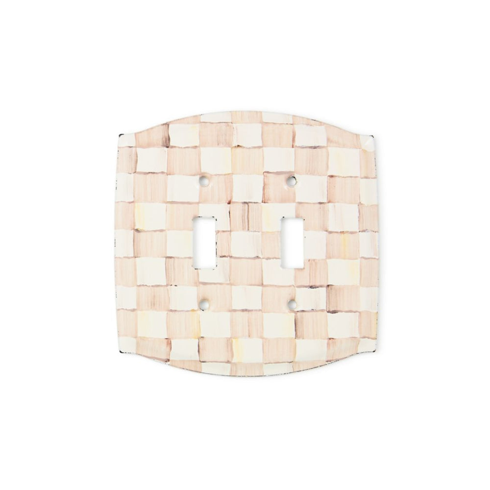 MacKenzie-Childs Mocha Check Switch Plates