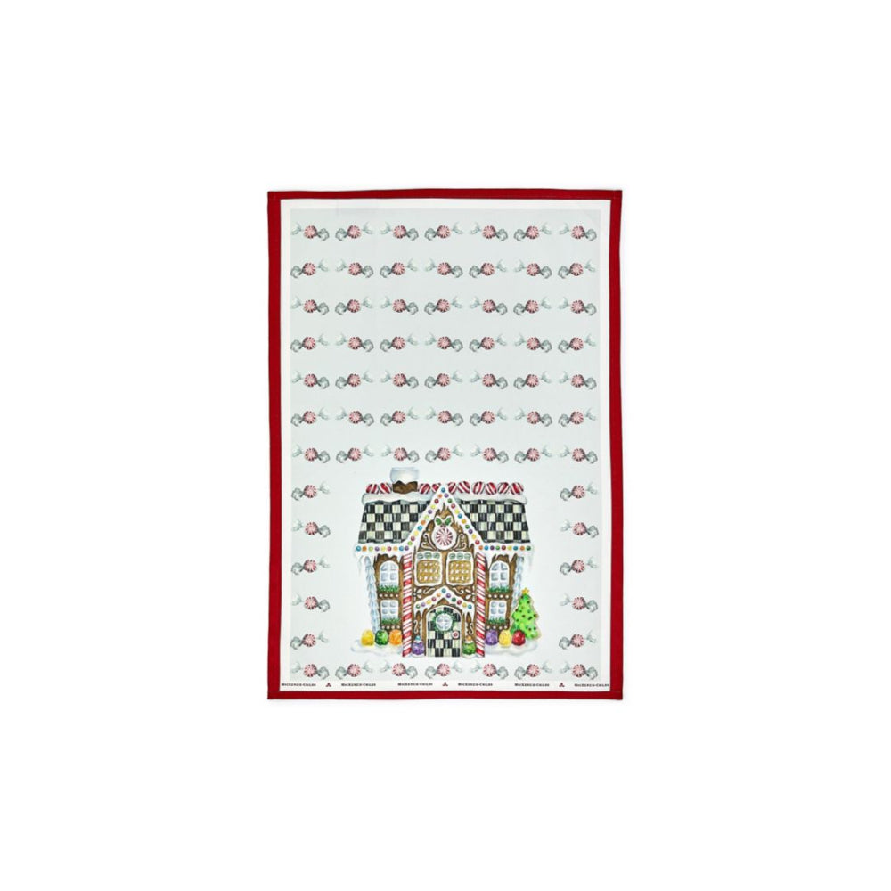 MacKenzie-Childs Gingerbread House Dish Towel