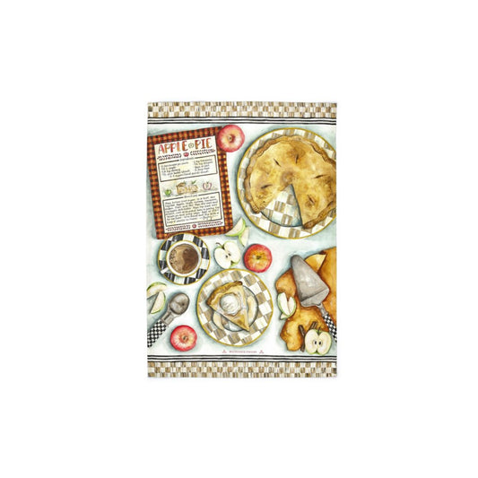 MacKenzie-Childs Apple Pie Recipe Dish Towel