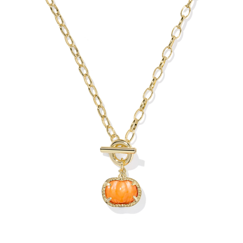Kendra Scott Pumpkin Link and Chain Necklace