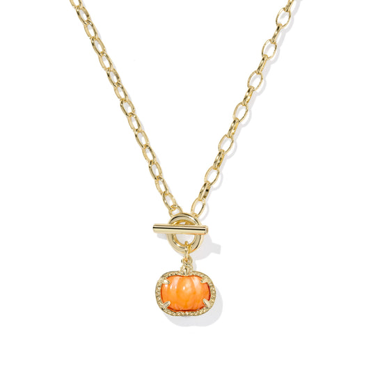 Kendra Scott Pumpkin Link and Chain Necklace