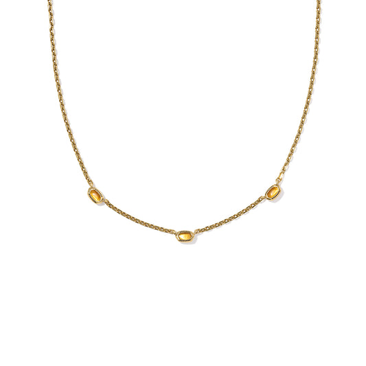 Kendra Scott Mini Elisa Three Stone Strand Necklace
