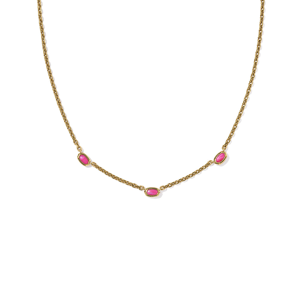 Kendra Scott Mini Elisa Three Stone Strand Necklace