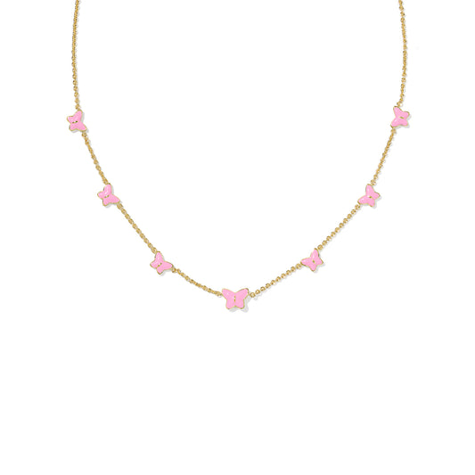 Kendra Scott Lillia Butterfly Enamel Strand Necklace