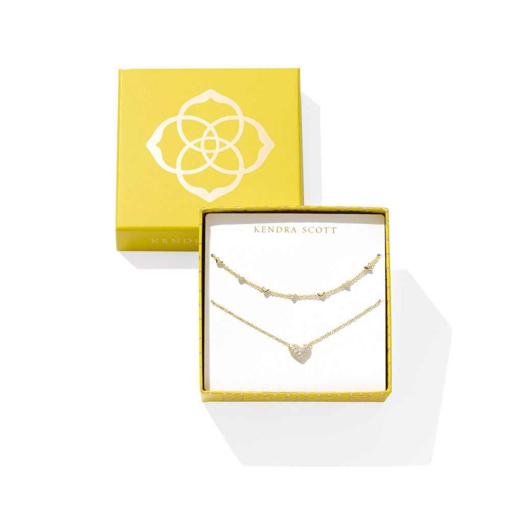 Kendra Scott Ari & Haven Heart Necklace Gift Set - Gold