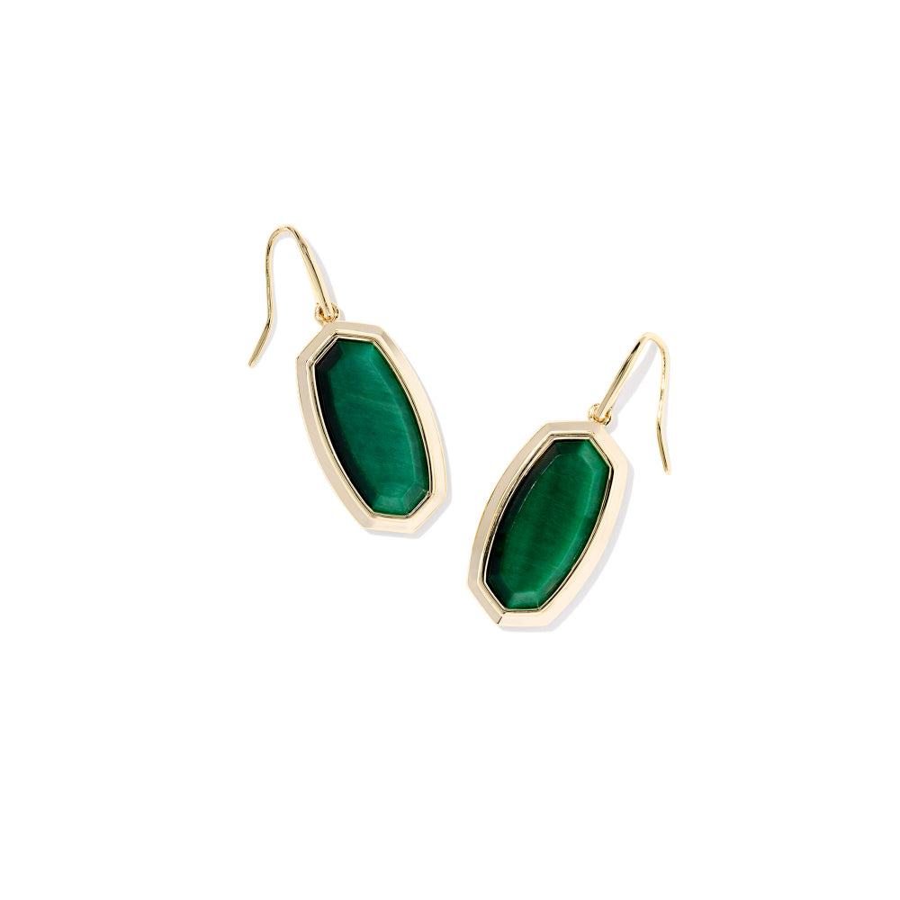 Kendra Scott Gold Dani Bezel Drop Earrings