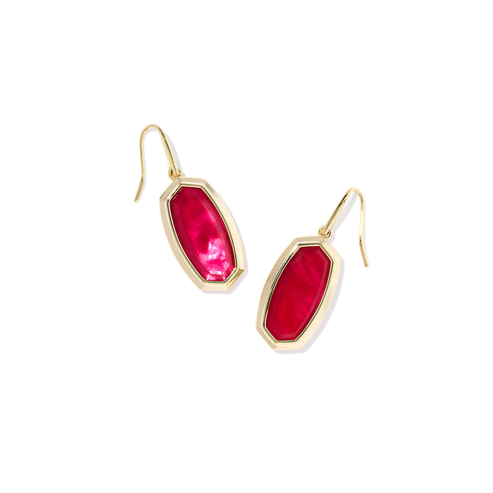 Kendra Scott Gold Dani Bezel Drop Earrings