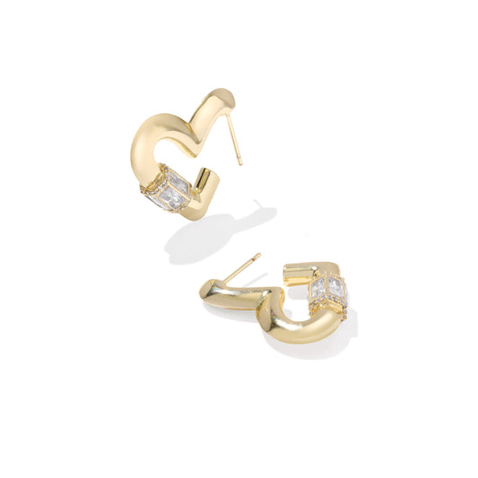 Kendra Scott Emery Heart Hoop Earrings
