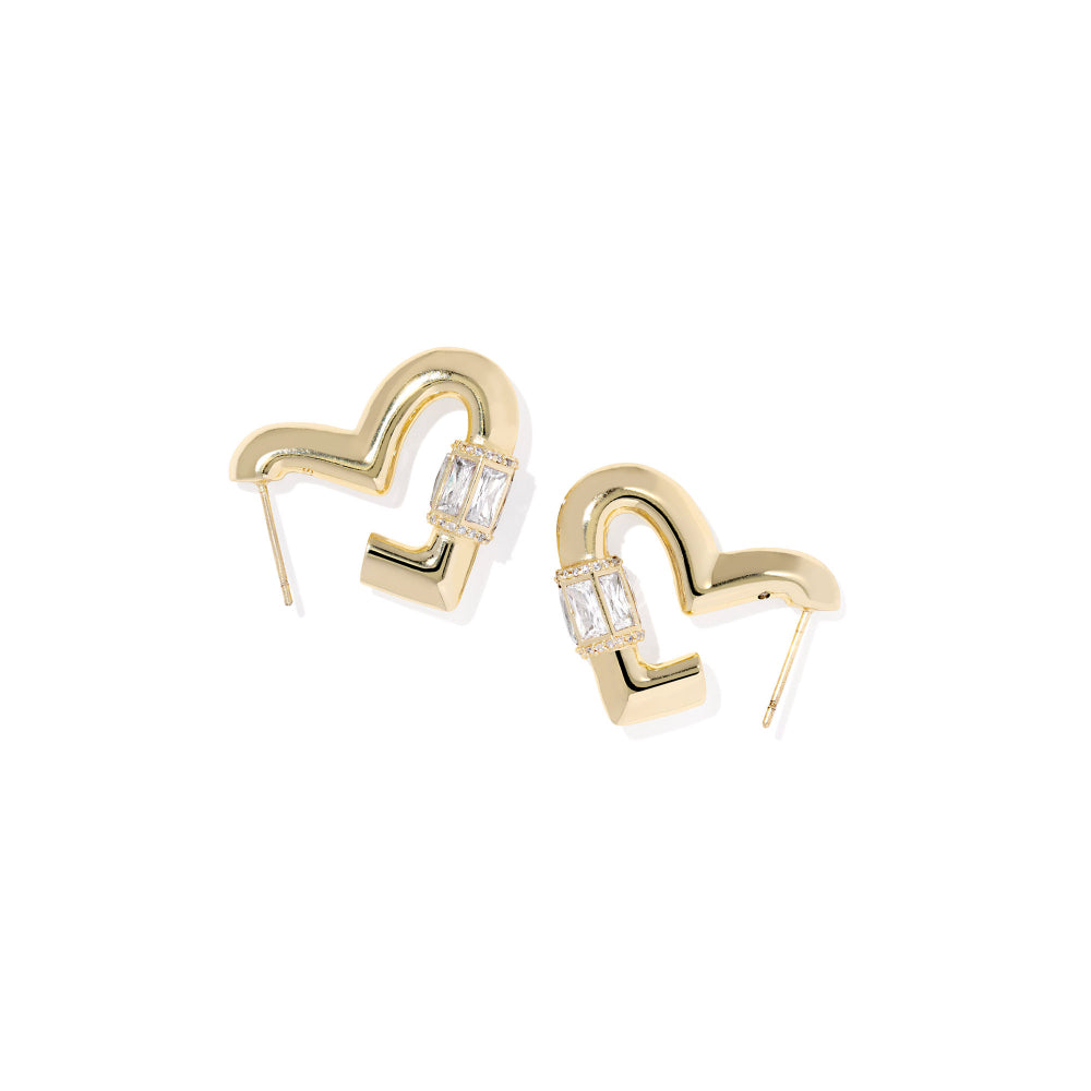 Kendra Scott Emery Heart Hoop Earrings