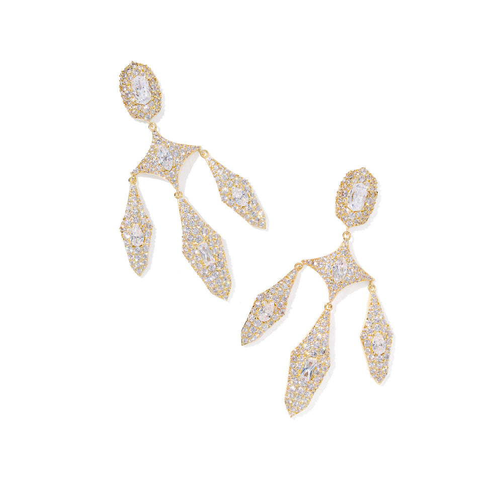 Kendra Scott Gold Bella Statement Earrings