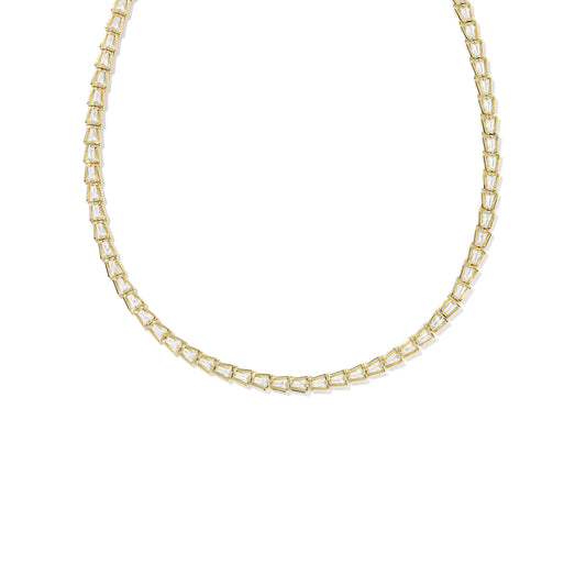 Kendra Scott Bella Tennis Necklace in White CZ