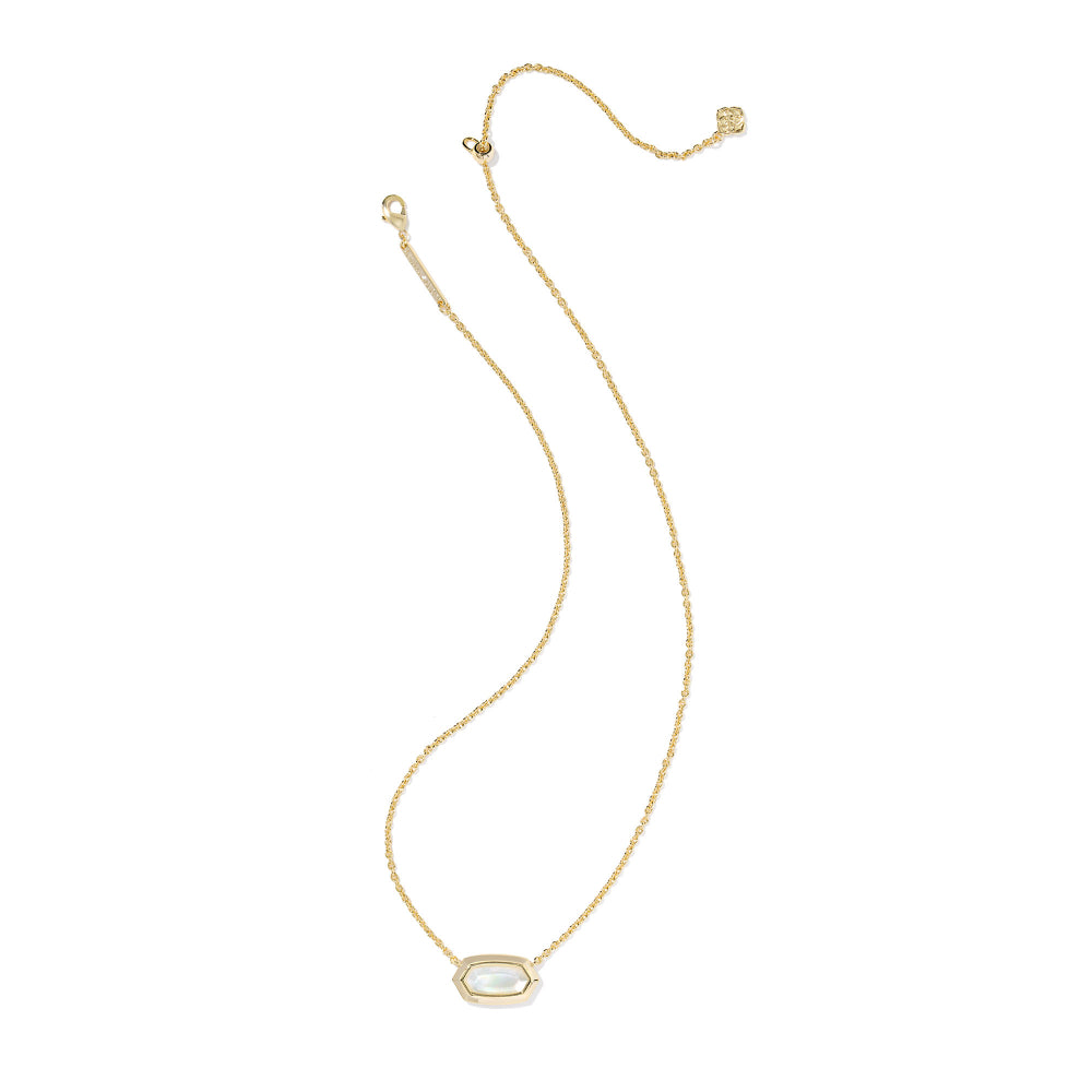 Kendra Scott Gold Elisa Bezel Short Pendant Necklace