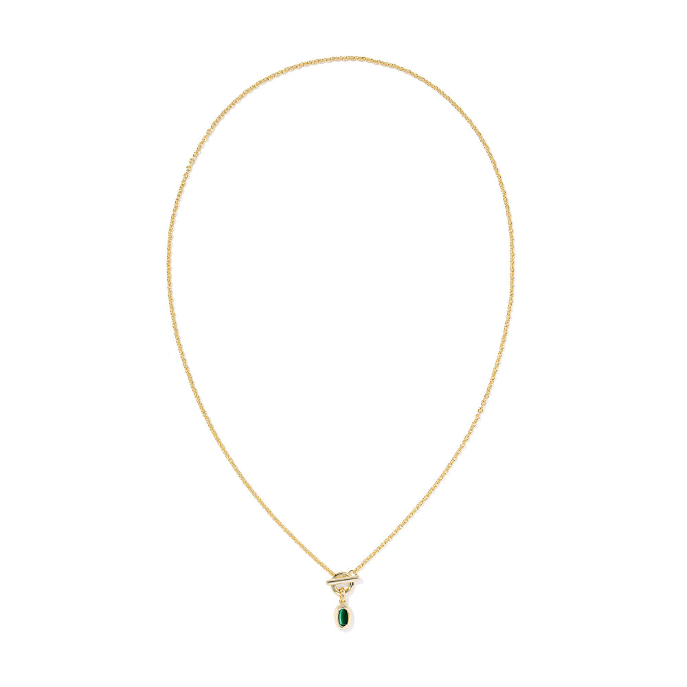Kendra Scott Gold Mini Elisa Toggle Short Pendant Necklace