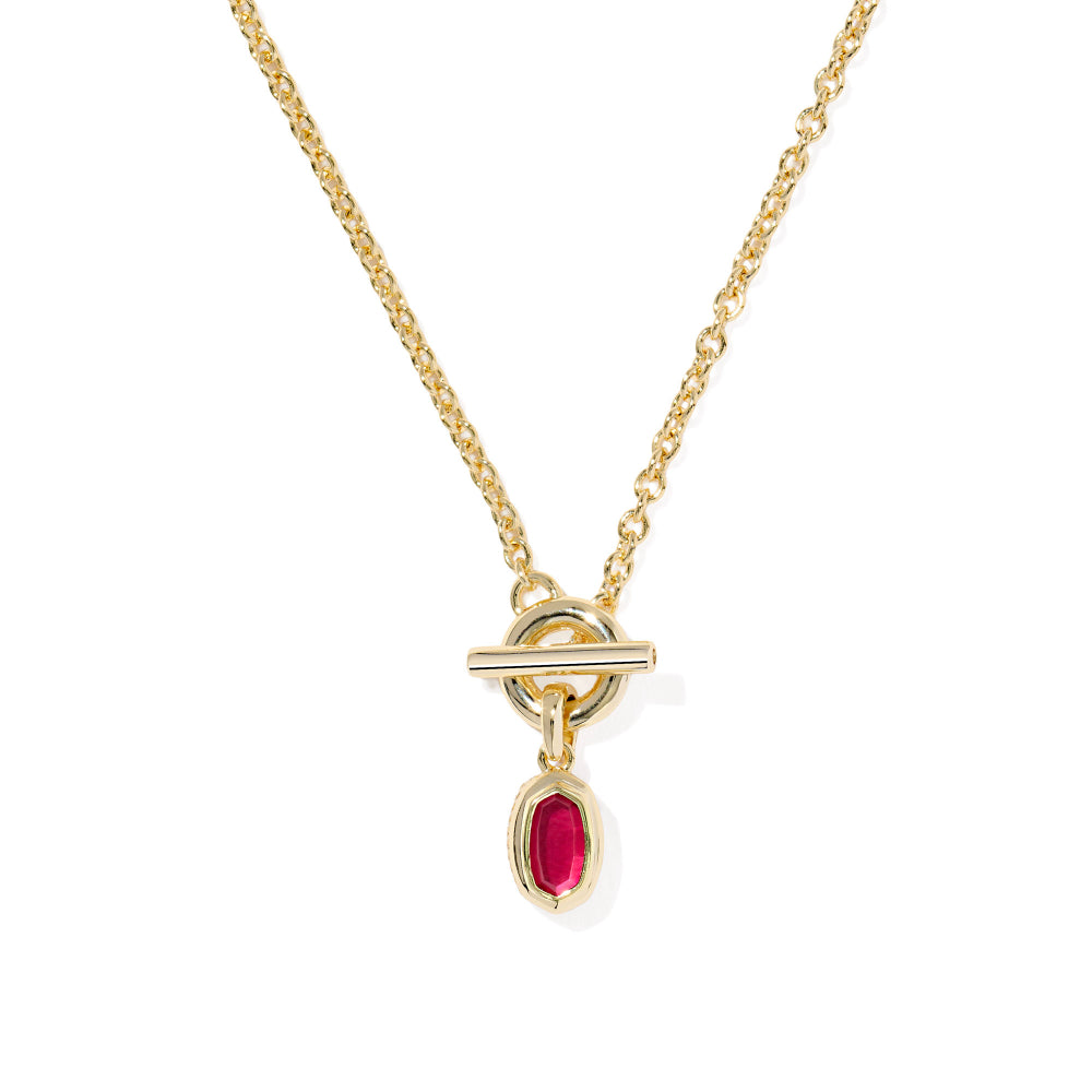 Kendra Scott Gold Mini Elisa Toggle Short Pendant Necklace